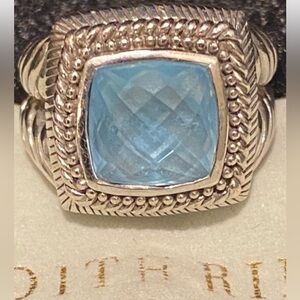Judith RIpKa London Blue Gemstone Ring